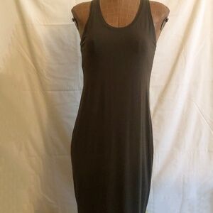 NWOT RacerBack Tank Dress in Khaki Green